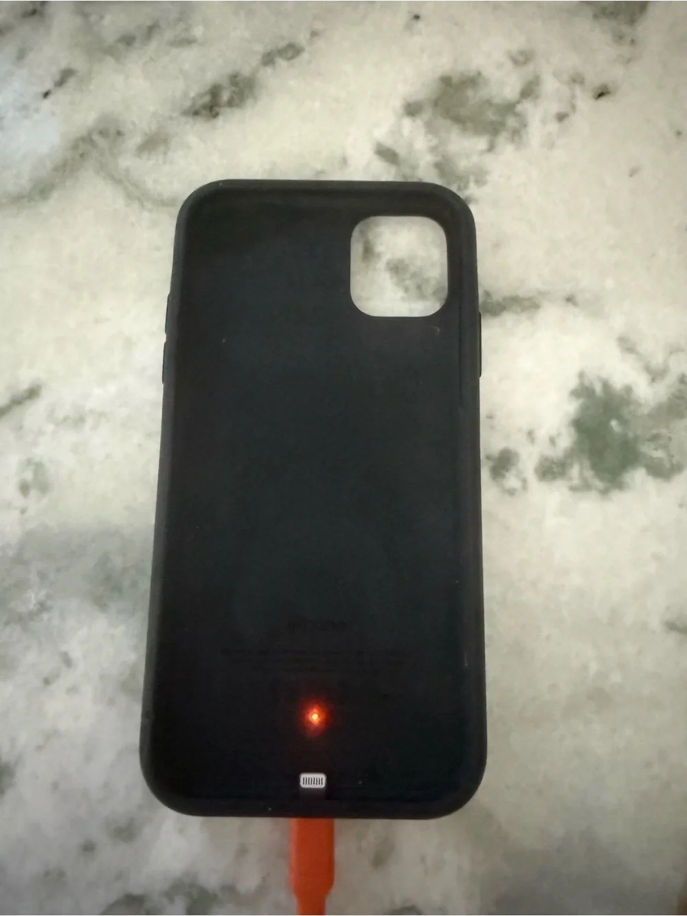 Apple Black Silicone iPhone Case with Apple Logo